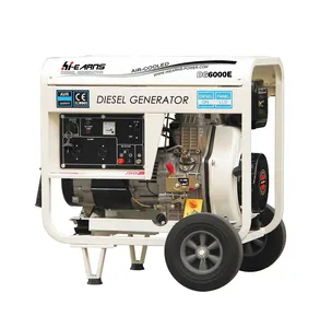 portable type small single phase 5kva diesel generator