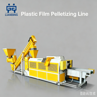 Ligne de granulation de film plastique à vis simple 300-500 kg/h, machine de fabrication de granulés pour le recyclage de films usagés, pour usine de retraitement du plastique
