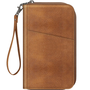 Portefeuille de voyage RFID anti-fraude pour documents, pochette pour cartes de crédit, étui pour femmes et hommes, porte-passeport familial OEM 2025 - Product Image 1