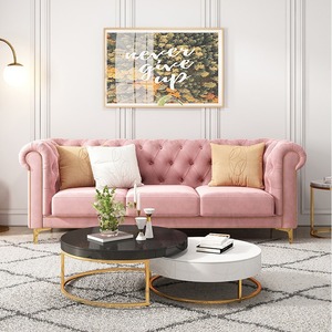 Meubles de salon contemporains, canapé sectionnel 3+2+1 avec pieds en acier inoxydable doré, <span class=keywords><strong>acheter</strong></span> un canapé en provenance de Chine - Product Image 4