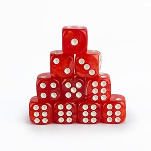 Dados de Juego Acrílicos de Lujo al por Mayor, con Patrón de Perlas Cuadradas, Duraderos y Ecológicos, de 12 mm - Product Image 4