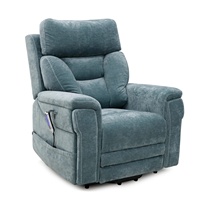 Geeksofa Chaise inclinable électrique à cinq moteurs avec appui-tête électrique et soutien lombaire pour les personnes âgées