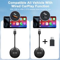 Adaptateur TV Carplay sans fil Adaptateur HDMI pour miroir de voiture Dongle CarPlay Convertisseur filaire à sans fil Support Google TV BOX