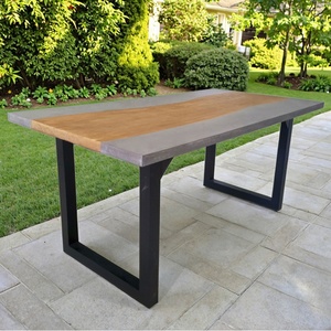 โต๊ะยาว GRC สำหรับโฮมออฟฟิศและรับประทานอาหาร ใช้ได้ทั้งในร่มและกลางแจ้ง เหมาะสำหรับลานบ้าน โรงแรม เฟอร์นิเจอร์ปูนซีเมนต์จากโรงงานโดยตรง - Product Image 3