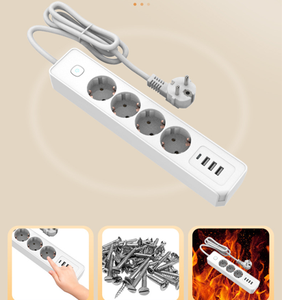 New Popular Minimalist Russian Multifunctional Home Office Power Board with <b>USB</b> Type C Power Strip <b>Extension</b> - Product Image 2