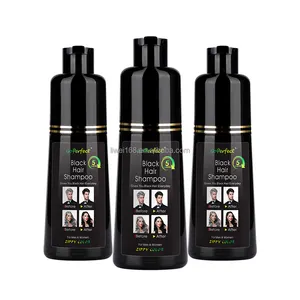 Popular Argan Oil Hair Dye Shampoo Private Label Herbal Permanent Hair Color in Cream Form Free Sample Black Hair Dye for Men