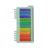 Autocollant rond en PET translucide auto-adhésif N-time pour étudiants, idéal pour la rentrée scolaire, index de notes couleur simple
