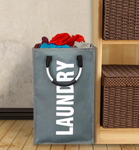 Bolsa de lavandería de gran capacidad con asa, bolsa de lavandería de poliéster, asas para el hogar - Product Image 2