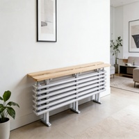 Nouveau radiateur mural en acier doux en forme de banc, à colonne, pour chauffage de l'eau, économe en énergie, pour extérieur, hôpitaux, écoles, salles à manger