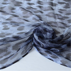 Lüks seksi yumuşak leopar ipek şifon kumaş 100% ipek 6 m/m moda harika şal kadın elbisesi pantolon akşam elbise - Product Image 4