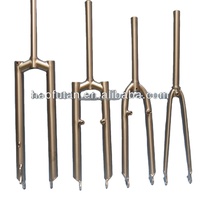Fourche Ti avec tige de 1 pouce et tube de tête ID 30mm de supports d'affichage de cadre 700C cadre de route aero titane cadre de fourche vtt 29