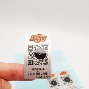 Custom 3d Printing Zelfklevende Serienummer Sticker <span class=keywords><strong>Qr</strong></span>/Bar/Upc Codes Logo Metalen Label - Product Image 6
