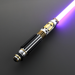 Sabre laser NexusSabers Mace <span class=keywords><strong>Windu</strong></span> XENO3.0pixel avec poignée en métal CNC de haute qualité et haut-parleur Pogo Core Bass pour cosplay et bâtons lumineux - Product Image 1