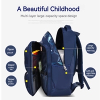 Sac d'école pliable unisexe BLUESKY, meilleur choix, imperméable, doublure en nylon Oxford, grande capacité, bretelles réglables, kit PE, voyage