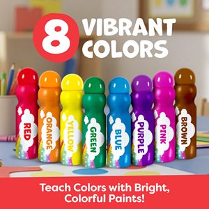 Marcadores de Puntos de 8 Colores NOVISON, Marcadores de Arte de Plástico Lavables para Niños Pequeños y Niños, Materiales de Arte - Product Image 2