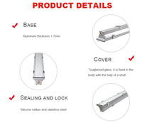 Boîtier en aluminium de surface à gradation de lumière tri-preuve standard australien de haute qualité avec pilote de LED