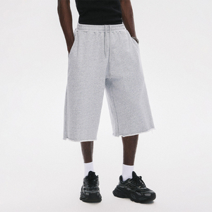 Oem 460GSM <strong>Men's</strong> 100% Cotton HeavyWeight Jogge Blank Sweat <strong>Shorts</strong> Mid Elastic Waist Distressed Plus Size <strong>Men's</strong> <strong>Shorts</strong> <strong>for</strong> <strong>Men</strong> - Product Image 1