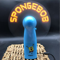 Ventilateur LED portable programmable avec message personnalisé, mini cadeau de mariage pour fêtes et Saint-Valentin