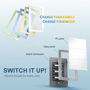 Interruptor de luz de 3 vías triple basculante estándar americano para decoración del hogar interruptor de pared empotrado de 3 vías 1/2 vías AC 115 V - 250V 50/60HZ - Product Image 5