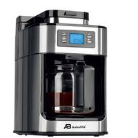 Cafetera de Goteo Anbolife con Molinillo, 1.2L, 10 Tazas, 1050W, Programable 24H, Pantalla LCD, Moli y Prepara, Contenedor de Granos de 60g, CETL, OEM, ODM