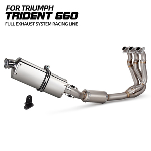Daytona ระบบไอเสีย660สำหรับ660 Triumph <span class=keywords><strong>Tiger</strong></span> 660มอเตอร์ไซค์21-26ท่อหนีหัวแข่งรถท่อ yoshimura ท่อไอเสีย - Product Image 1