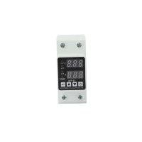 Protecteur de surtension et de sous-tension monophasé avec affichage numérique LED, temporisation réglable, dispositif de protection électrique domestique