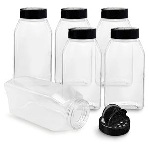 Nordic Eco-Friendly Plastic 250ml 8 Oz <b>Spice</b> <b>Jar</b> with Lid for Pantry Storage - Product Image 1