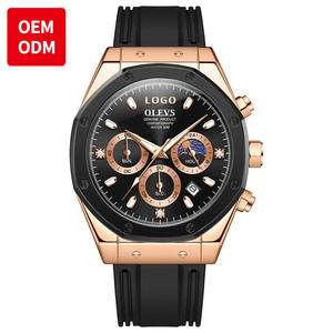 Montres de luxe OEM 9911 pour hommes, bracelet en silicone, montres décontractées pour hommes, montre à quartz étanche, horloge pour hommes - Product Image 1