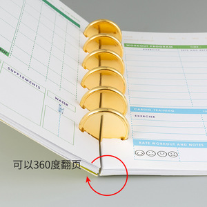 Clip a Fungo in Oro Massiccio da 19, 24, 8, 32, 35 mm per Quaderni, Clip Grande in Plastica per Quaderni <span class=keywords><strong>ad</strong></span> <span class=keywords><strong>Anelli</strong></span> - Product Image 3