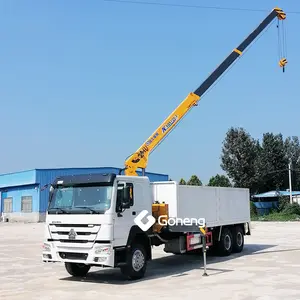 Grúa montada en camión 6x4 sinotruk, 20 toneladas, usada, 10 toneladas