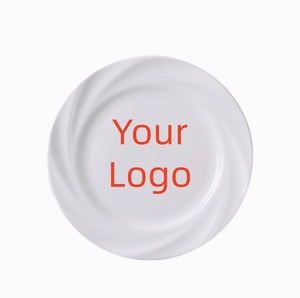 จานเซรามิกพอร์ซเลนสำหรับอาหารค่ำ ใช้กับไมโครเวฟและเครื่องล้างจานได้ ดีไซน์มินิมอลเคลือบเงา สไตล์โมเดิร์น สีขาวบริสุทธิ์ เหมาะสำหรับโรงแรมระดับไฮเอนด์ - Product Image 2