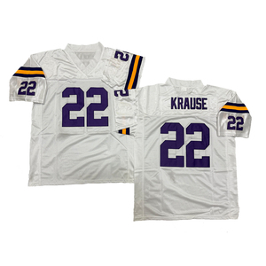 Maillot de rugby vintage pour homme, style cousu, Fran Tarkenton, <span class=keywords><strong>Paul</strong></span> Krause, Adrian Peterson, Chuck Foreman, <span class=keywords><strong>Chris</strong></span> Doleman, tailles S à 3XL - Product Image 3