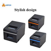 Printer Thermal Pemotong Otomatis 80mm 260mm/s Desktop Kecepatan Tinggi Mesin Printer Thermal POS untuk Toko Retail
