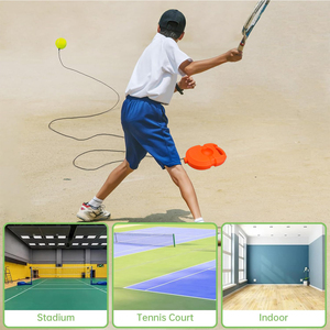 Ensemble de base d'entraînement de <span class=keywords><strong>tennis</strong></span> robuste à prix abordable avec corde élastique et rebondisseur pour la pratique des débutants - Product Image 4