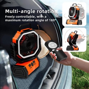 พัดลมแคมป์ปิ้ง F6 20000mAh 4 ระดับความเร็ว 270 °   โต๊ะหมุนได้ ไฟ LED แบบ USB พัดลมตั้งโต๊ะสำหรับตั้งแคมป์กลางแจ้ง สำหรับสำนักงาน ห้องนอน เต็นท์ แคมป์ปิ้ง ท่องเที่ยว - Product Image 4
