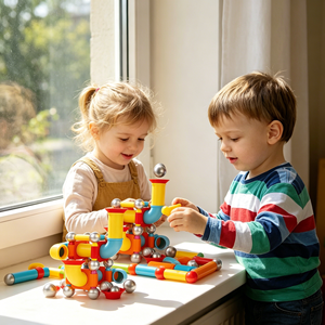 Eli Toys: Kit di Costruzione Magnetica in ABS, Giocattolo Educativo STEM Multi-Misura per Bambini - Product Image 3
