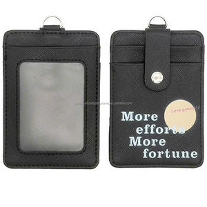 حامل شارة شارات اسهم اسهم منتجات صديقة للبيئة بو الجلود حزام زر عمودي حامل شارة بطاقة الهوية - Product Image 5