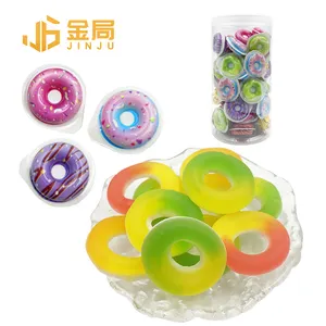 Novedad en forma de donut, caramelos de gelatina recubiertos de azúcar, caramelo de mascar con sabor a fruta - Product Image 1