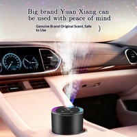 Nouveau diffuseur d'arômes intelligent pour voiture 2026 en métal, 3 couleurs, effet ciel étoilé, lumière d'ambiance colorée, accessoires créatifs pour voiture