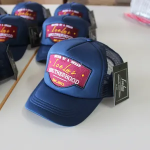 고품질 다채로운 주문 자수 truker 모자 인쇄 트럭 운전사 모자 거품 트럭 운전사 모자 관례
