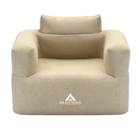Chaise paresseuse pliante moderne et pratique avec pompe électrique intégrée Canapé gonflable en tissu pour l'extérieur pour chambre à coucher