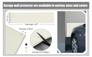 Protezione per Pareti del <span class=keywords><strong>Garage</strong></span> 6m x 8cm, Striscia Adesiva in Gomma Impermeabile Antigraffio per Protezione Porte <span class=keywords><strong>Auto</strong></span> e Paraurti - Product Image 3