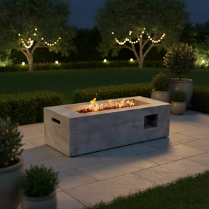 Peaktop Natural Gas <b>Fire</b> Bowl <b>Fire</b> <b>Pit</b> 40000 BTU Eco-Friendly Design with Glass Beads for Outdoor Heating & Party Use - Product Image 1