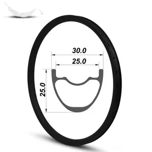 26erMtbリム30mm幅対称タイプマウンテンバイクリムXCディスクブレーキカーボンファイバー自転車ホイール