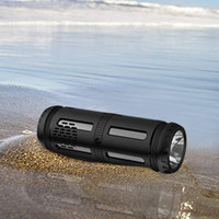 S linterna altavoz de diente azul Radio FM linterna altavoz con linterna lámpara de mesa altavoz inalámbrico luz LED senderismo Camping