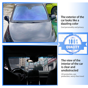 80% vlt Tắc Kè Hoa Tím đỏ xanh xe phía trước cửa sổ <span class=keywords><strong>Tint</strong></span> phim cửa sổ xe <span class=keywords><strong>Tint</strong></span> polarizados tự động cửa sổ phim cho xe hơi - Product Image 3