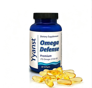 Ácidos grasos omega 3 de marca privada de alta calidad y EPA y DHA y vitamina E para la SALUD DE LAS ARTICULACIONES, blanqueamiento de la piel y cápsulas blandas antioxidantes - Product Image 1