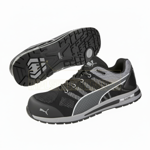 Chaussures de sécurité basses en tricot couleur noire - Product Image 1