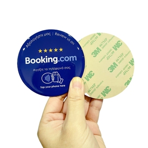 Formato personalizzato NFC recensione QR codice tabella Sticker Tag di alta qualità NFC Menu piastra epossidica per la prenotazione Google Instagram - Product Image 1