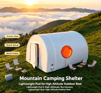 Tente cabine gonflable sur mesure en drop-stitch, pod gonflable portable pour glamping, abri gonflable pour camping et complexe hôtelier, commande en gros